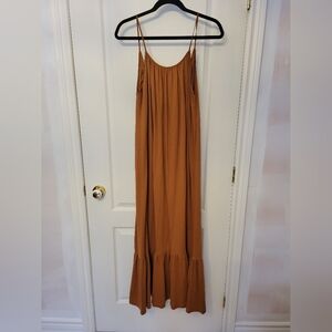 Zara Tan Maxi Dress